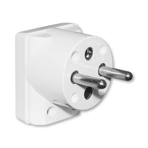 ABB Instalační vidlice 5536-2154, úhlová, bílá null