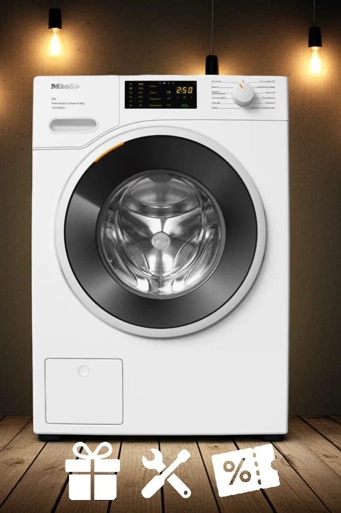obrázek produktu::WWB380 WCS 125 Edition Miele Pračka s Předním plněním Lotosově bílá
