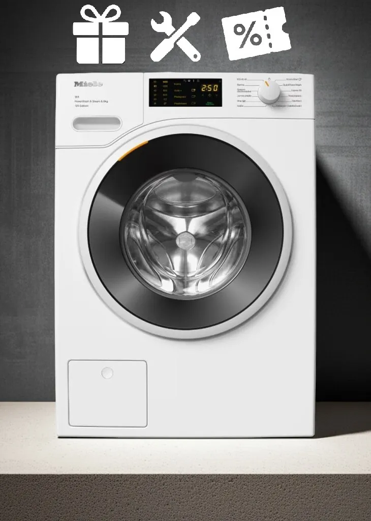 obrázek produktu::WWB380 WCS 125 Edition Miele Pračka s Předním plněním Lotosově bílá
