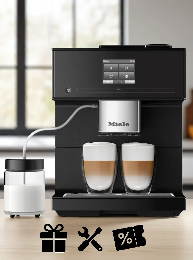 obrázek produktu::CM 7750 CoffeeSelect Miele Volně stojící kávovar Obsidian černá