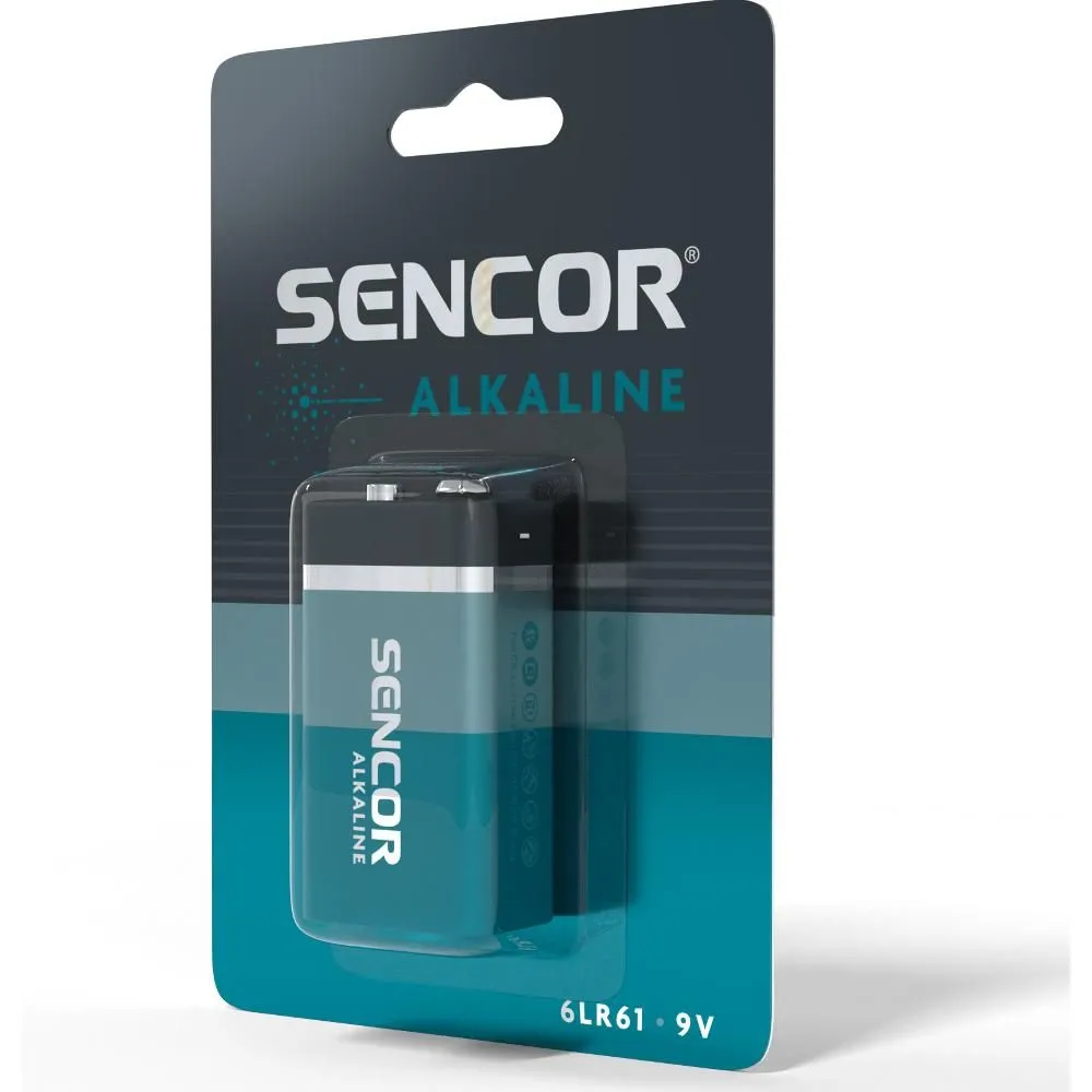 SENCOR 6LR61 1BP 9V alkalická baterie SENCOR null