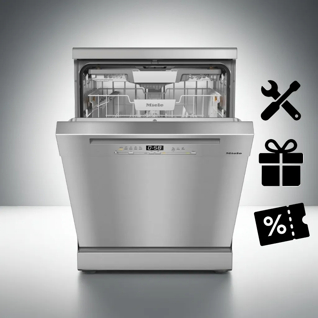 obrázek produktu::G 5410 SC Front Active Plus Miele Volně stojící myčka nádobí, čelní stěna CleanSteel