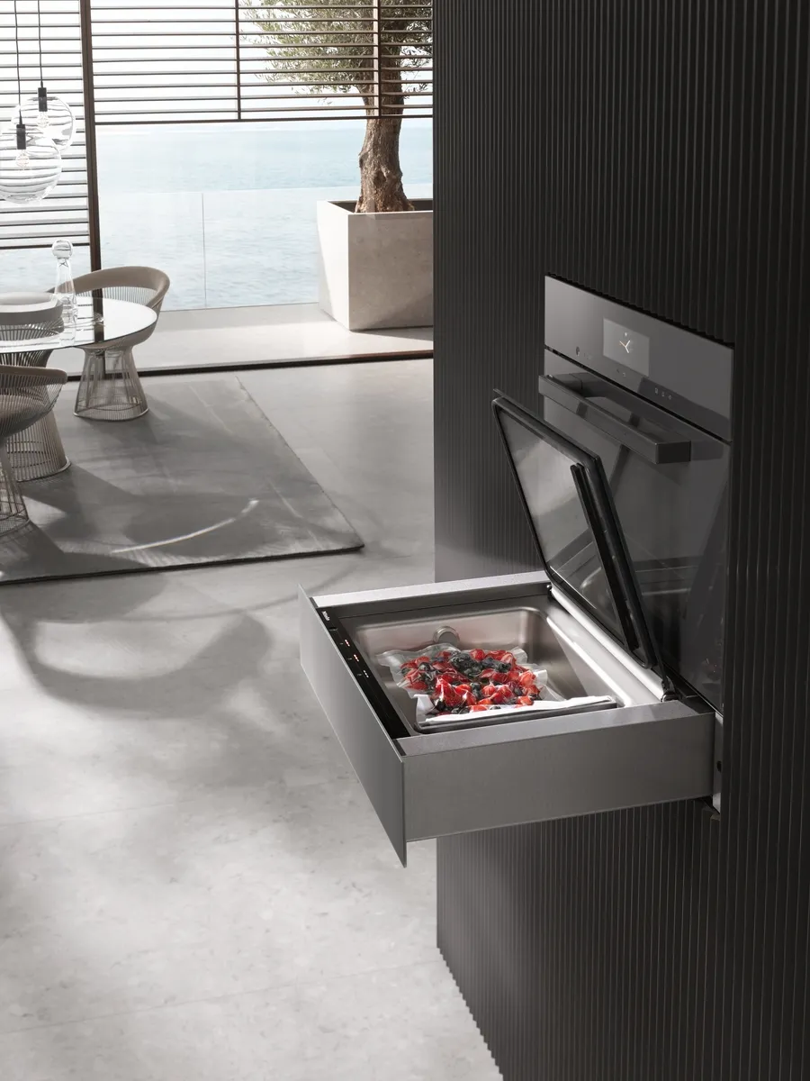 obrázek produktu::EVS 7010 Miele Vestavná vakuovací zásuvka Grafitově šedá
