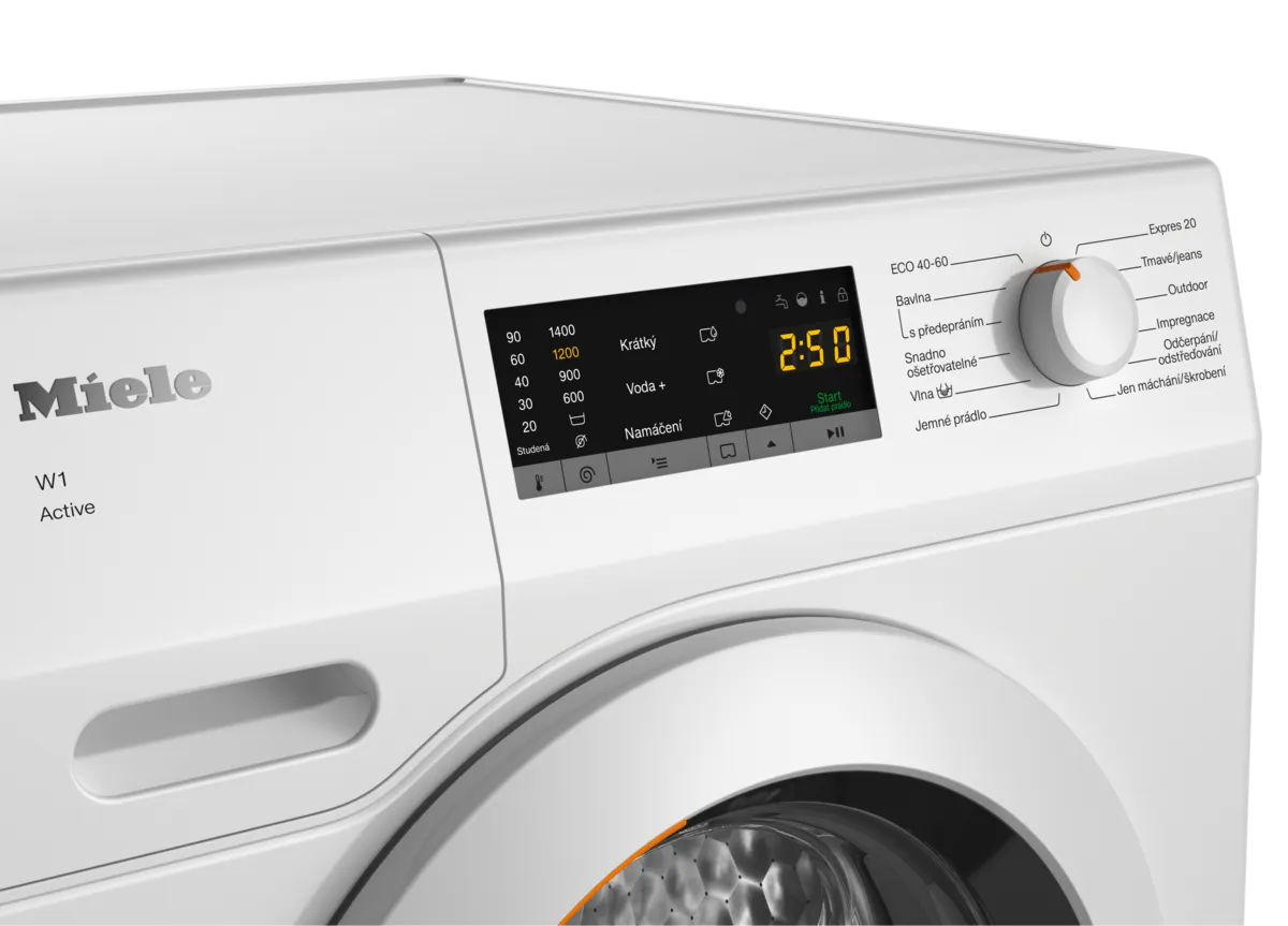 obrázek produktu::WCA030 WCS Active Miele Pračka s předním plněním Lotosově bílá