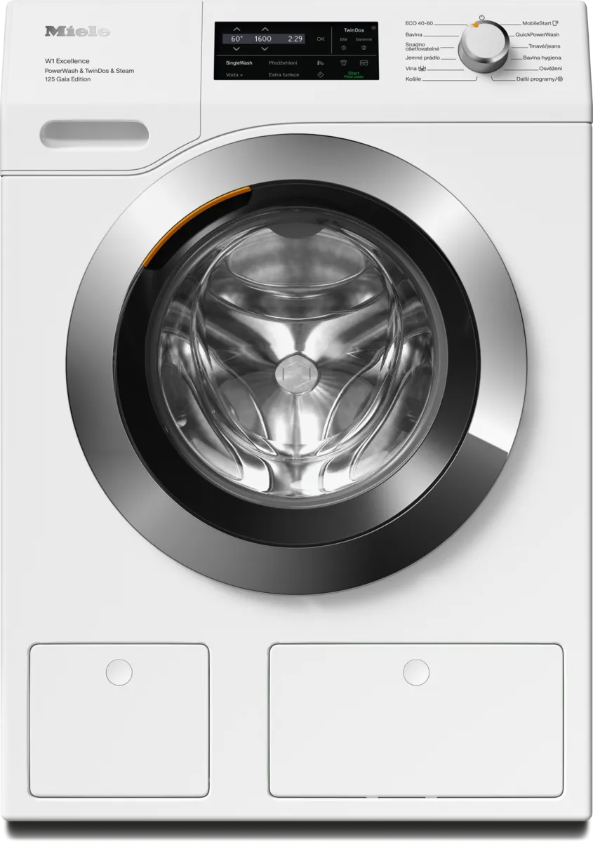 obrázek produktu::WEI895 WCS 125 Gala Edition Miele Pračka s Předním plněním Lotosově bílá