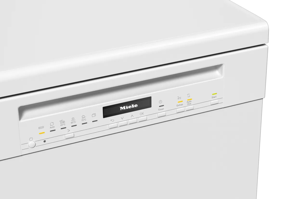 obrázek produktu::G 7130 SC AutoDos Miele Volně stojící myčka nádobí Briliantová bílá