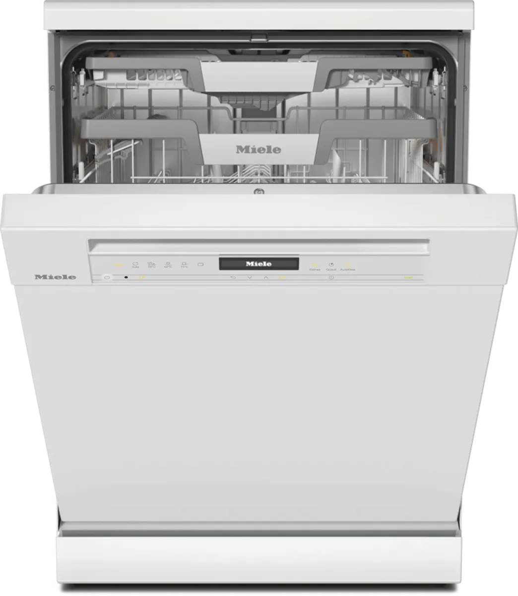 obrázek produktu::G 7600 SC AutoDos Miele Volně stojící myčka nádobí Briliantová bílá