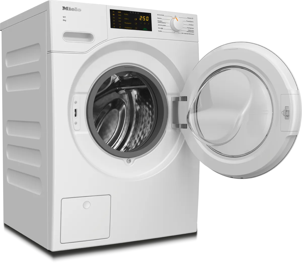 obrázek produktu::WWD020 WCS 8kg Miele Pračka s Předním plněním Lotosově bílá