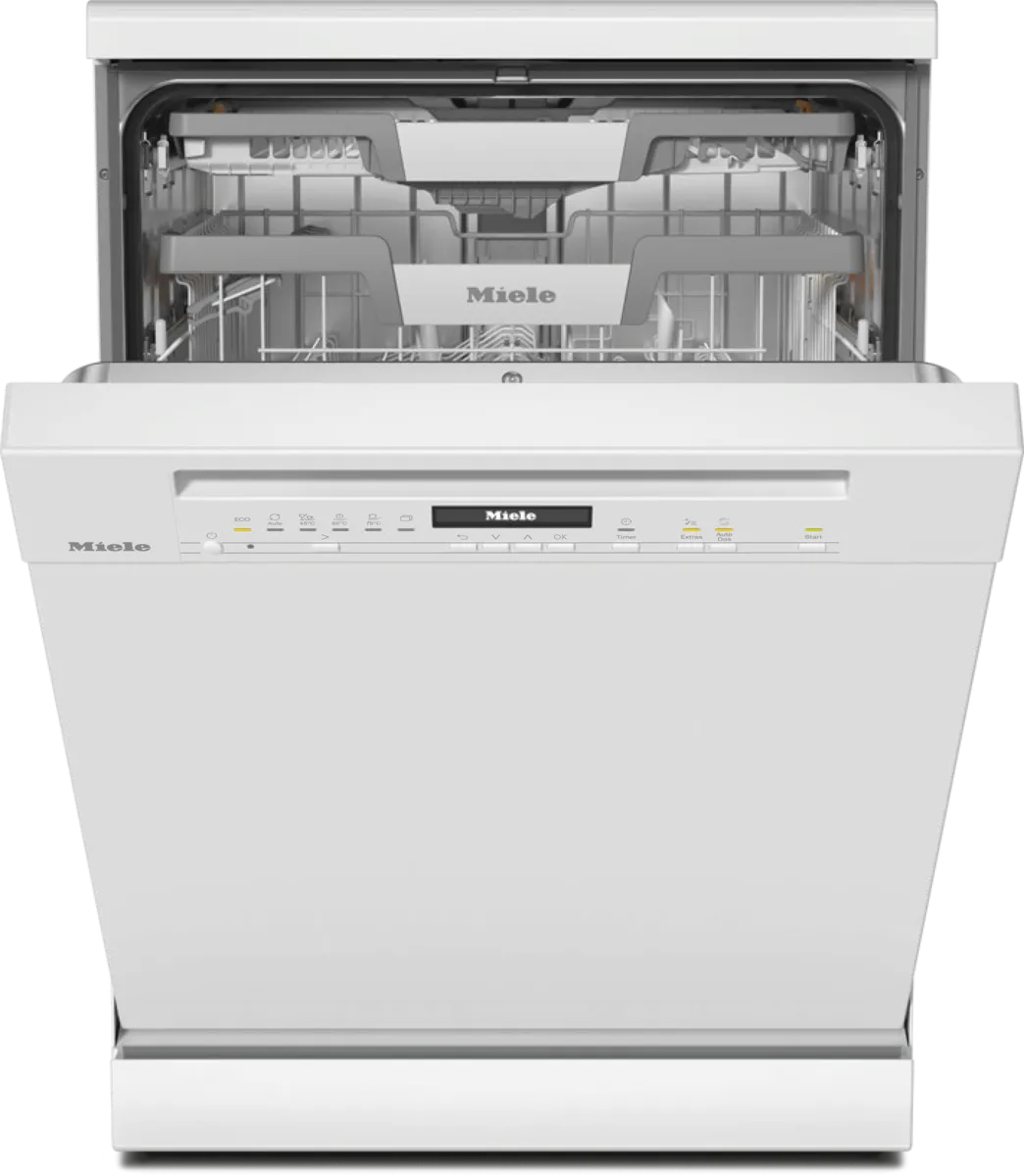 obrázek produktu::G 7130 SC AutoDos Miele Volně stojící myčka nádobí Briliantová bílá