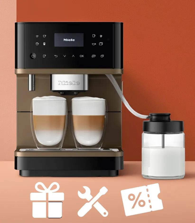 obrázek produktu::CM 6360 MilkPerfection Miele Volně stojící kávovar Obsidian černá/bronzová PF