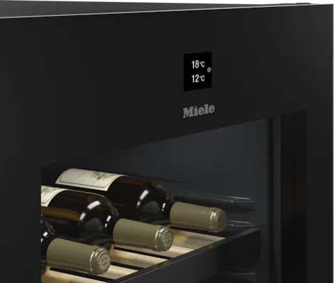 obrázek produktu::KWTS 4785 F 125 Gala Ed Miele Volně stojící vinotéka Obsidian černý (sklo)