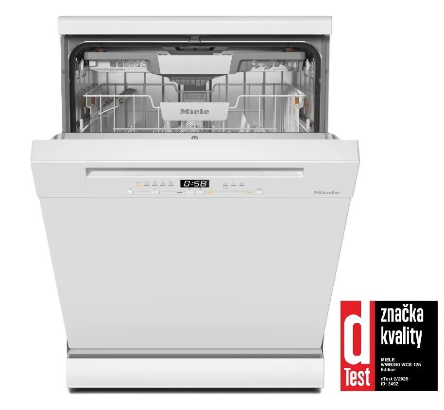 obrázek produktu::G 5410 SC Active Plus Miele Volně stojící myčka nádobí Briliantová bílá