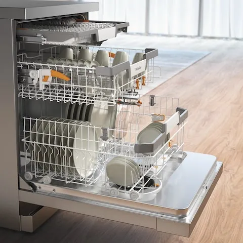 obrázek produktu::G 7600 SC AutoDos Miele Volně stojící myčka nádobí Nerez CleanSteel