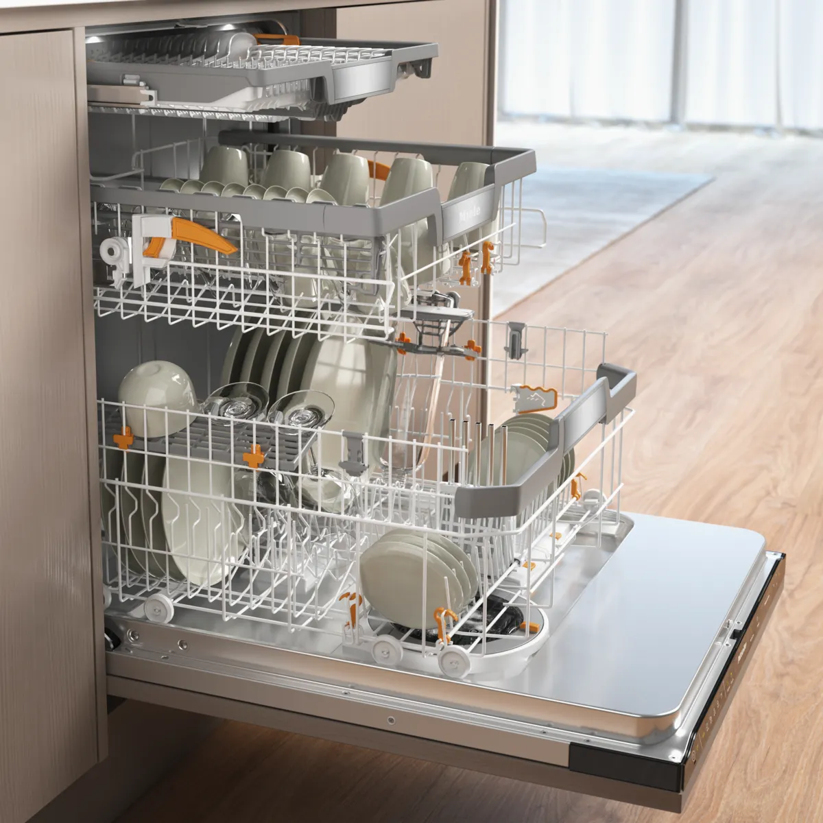 obrázek produktu::G 7785 SCVi XXL AutoDos FF Miele Plně vestavná myčka nádobí Obsidian černá