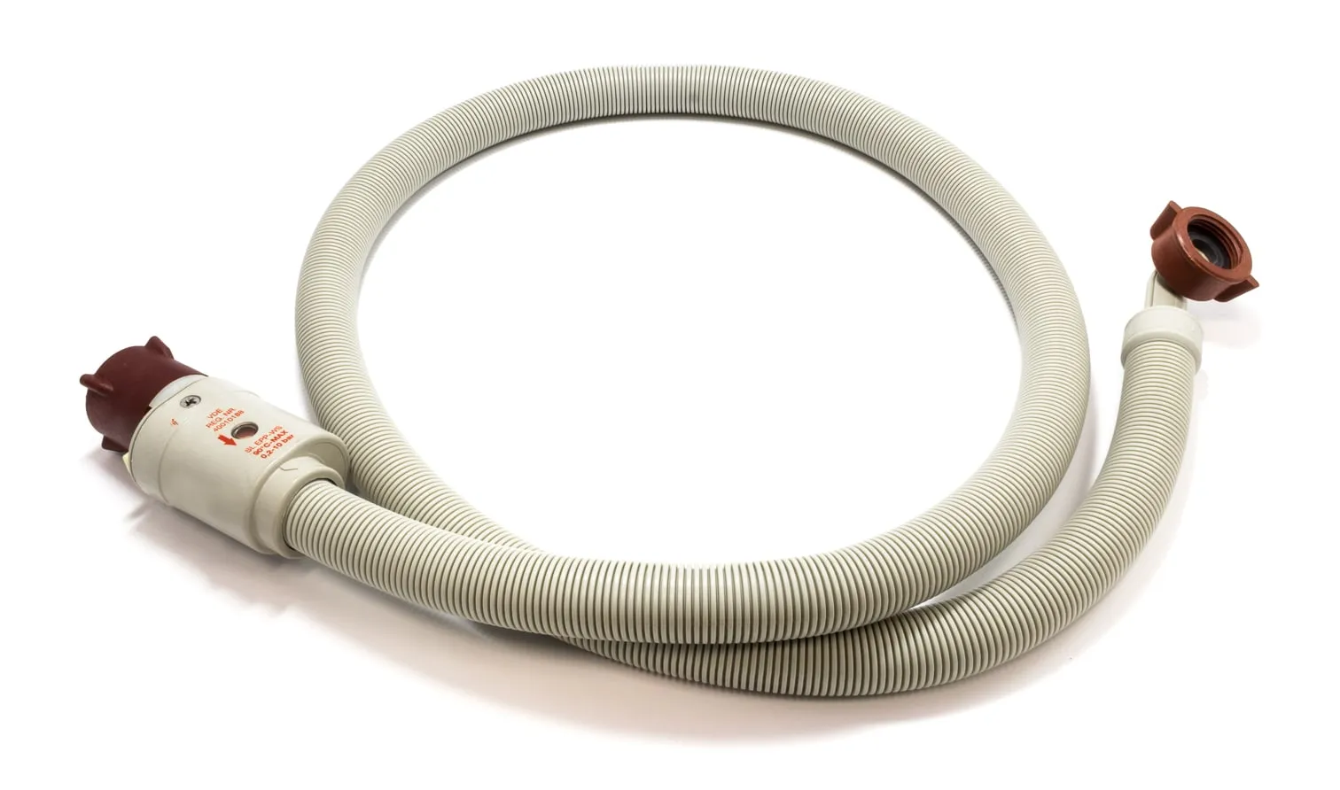 obrázek produktu::Bezpečnostní napouštěcí hadice 1,5 m pro pračku AEG, Electrolux, Zanussi, Whirlpool, Indesit, Ariston, Candy, Hoover, Beko nebo Blomberg