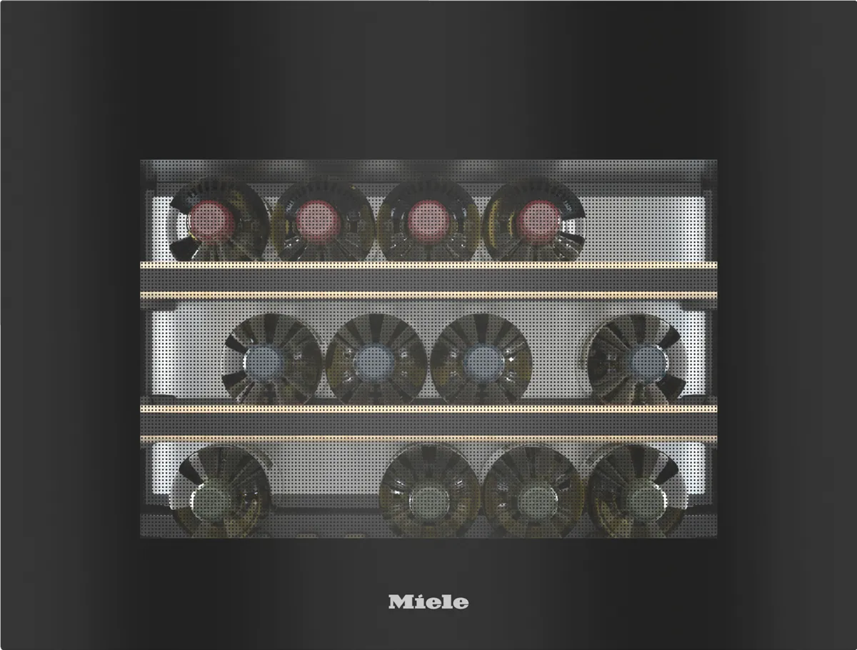 obrázek produktu::KWT 7112 iG Miele Vestavná vinotéka Obsidian černý (sklo)