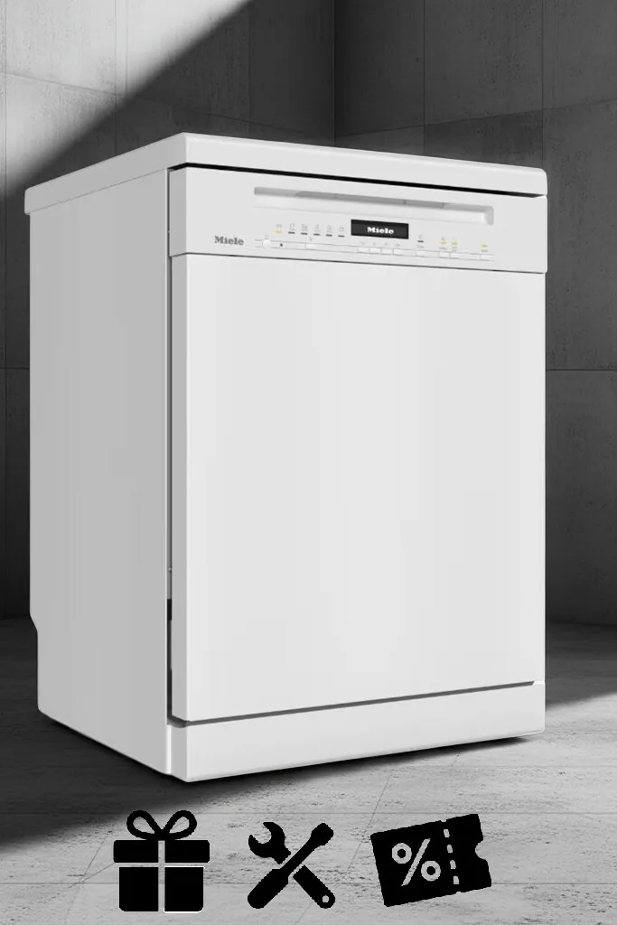 obrázek produktu::G 7130 SC AutoDos Miele Volně stojící myčka nádobí Briliantová bílá