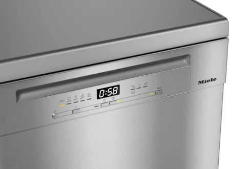 obrázek produktu::G 5410 SC Front Active Plus Miele Volně stojící myčka nádobí, čelní stěna CleanSteel