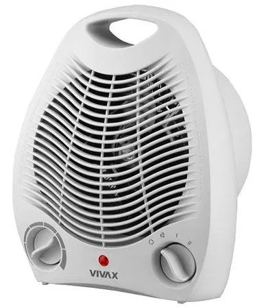 Horkovzdušný konvektor, ventilátor, topné těleso 2000 W, bílá barva, CH-2001 VIVAX CORDYS