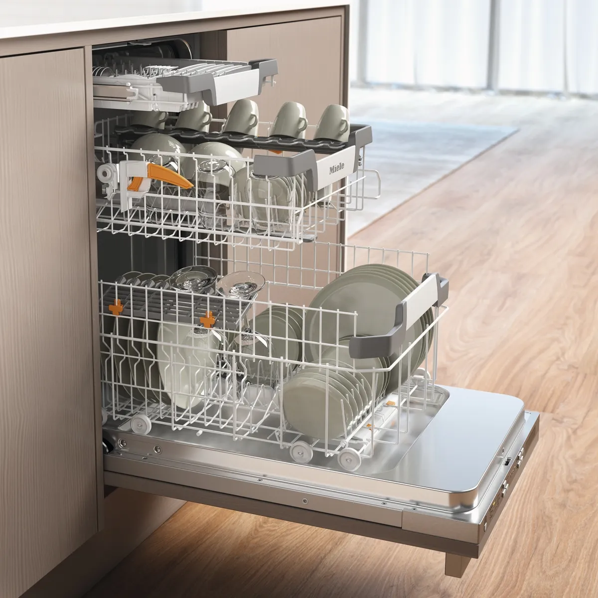 obrázek produktu::G 5790 SCVi SL Miele Plně vestavná myčka nádobí Nerez CleanSteel