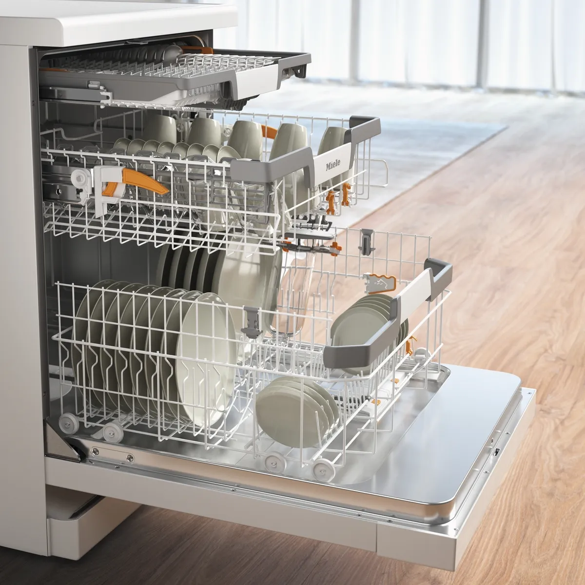 obrázek produktu::G 7210 SC Miele Volně stojící myčka nádobí Briliantová bílá