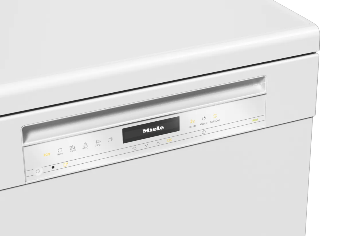 obrázek produktu::G 7600 SC AutoDos Miele Volně stojící myčka nádobí Briliantová bílá
