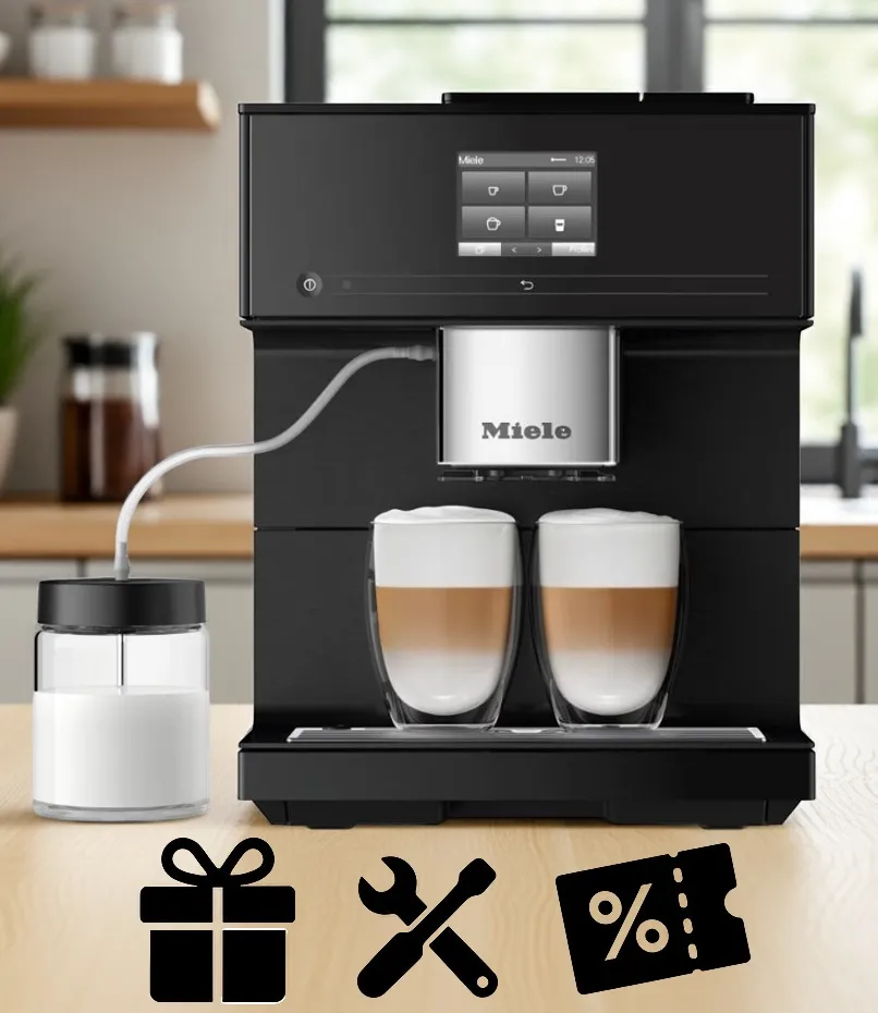 obrázek produktu::CM 7750 CoffeeSelect Miele Volně stojící kávovar Obsidian černá