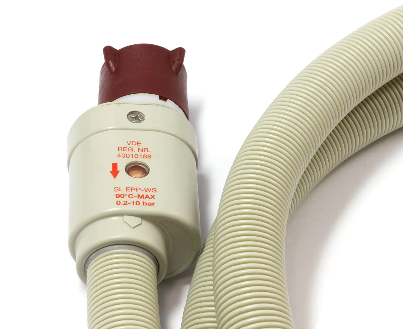 obrázek produktu::Bezpečnostní napouštěcí hadice pro pračku, délka 2,5 m, závit 3/4"