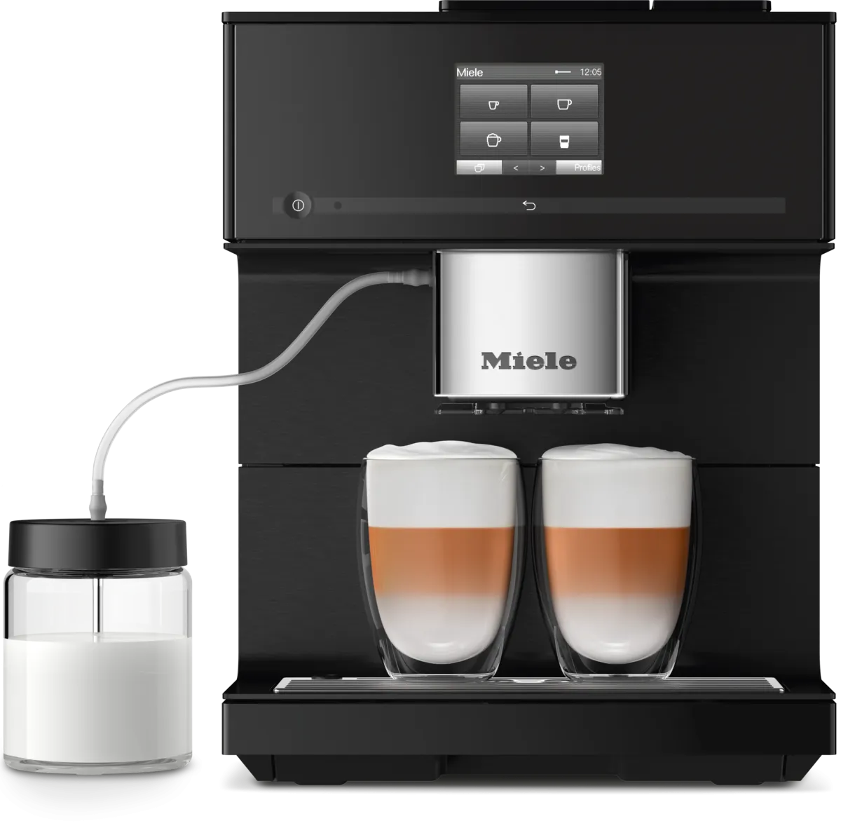 obrázek produktu::CM 7750 CoffeeSelect Miele Volně stojící kávovar Obsidian černá